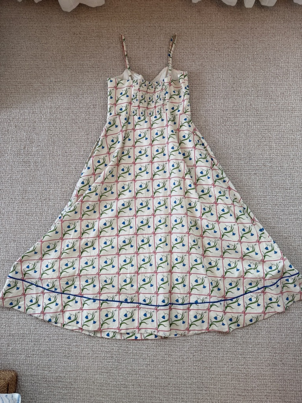 Rachel Antonoff ‘Harper’ Linen Cotton Blend Printed Midi Dress - Picture 7 of 16